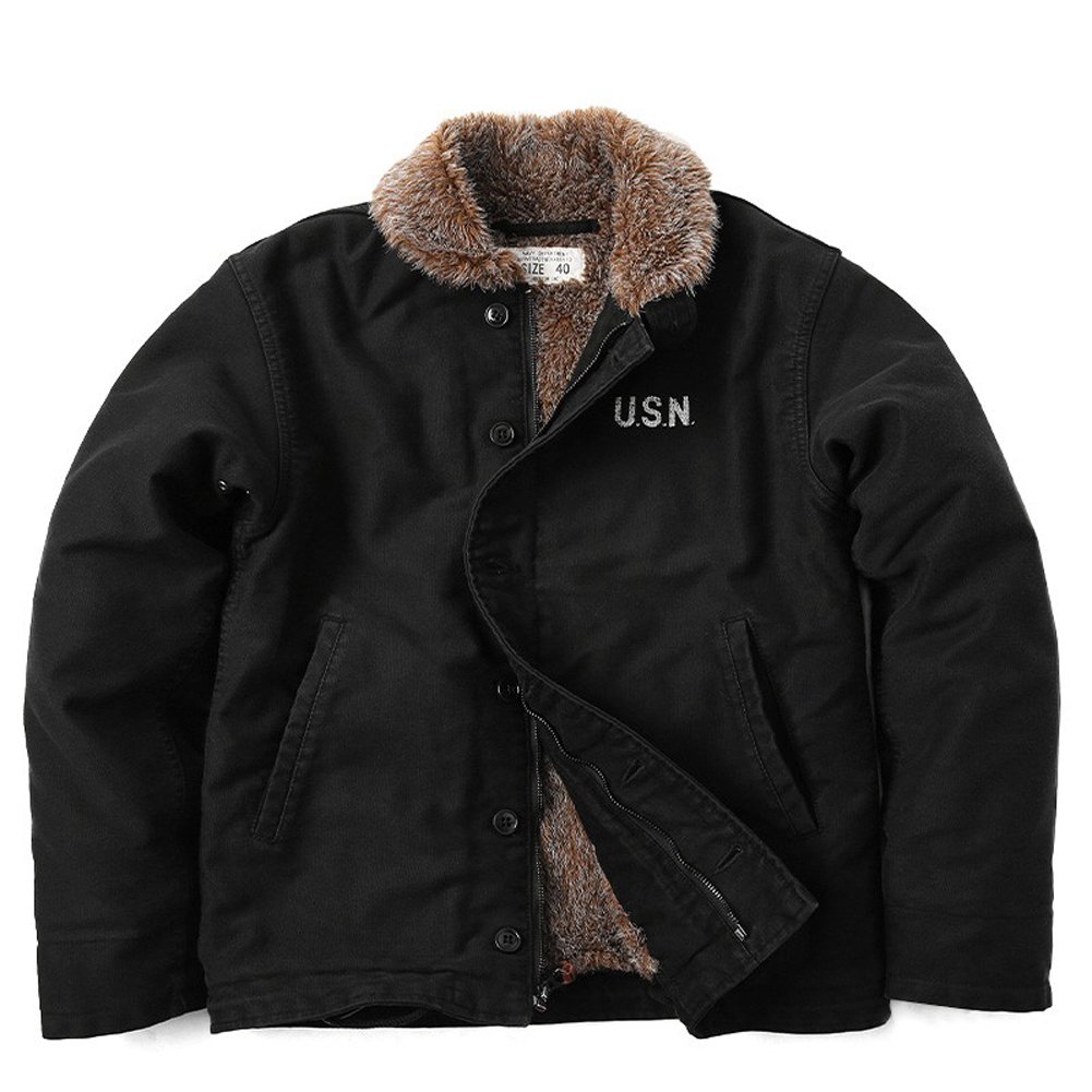 Amazon | [ヒューストン] タイトN-1 デッキジャケット USED加工 