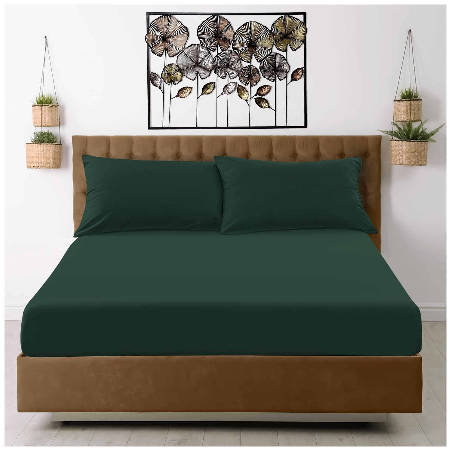 GC Gaveno Cavelia Microfiber Super King Fitted Sheet 25cm Deep Bed Sheets