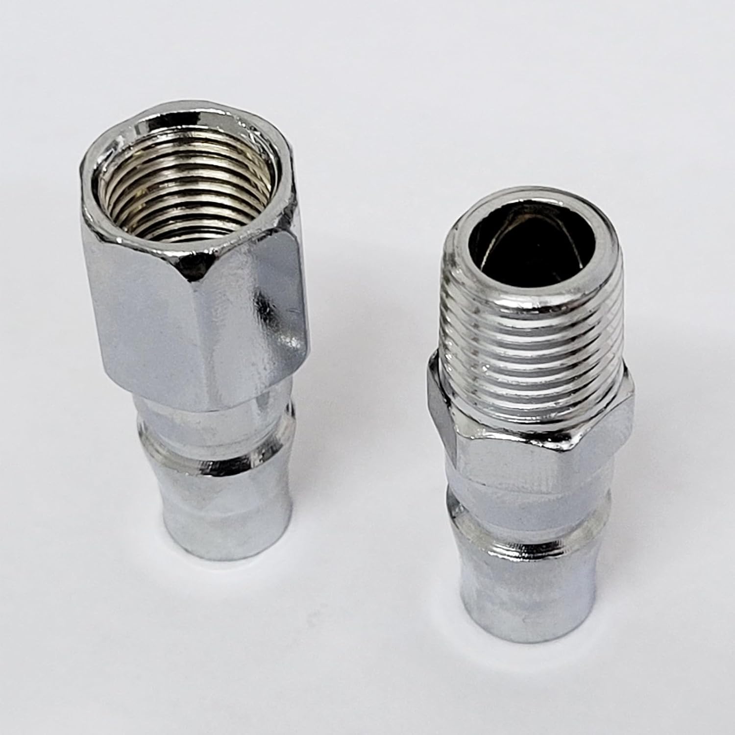 4x 1/4“ BSP Brass Air Line Hose Fittings Quick Release Coupler Bayonet Connectors Male Female Set