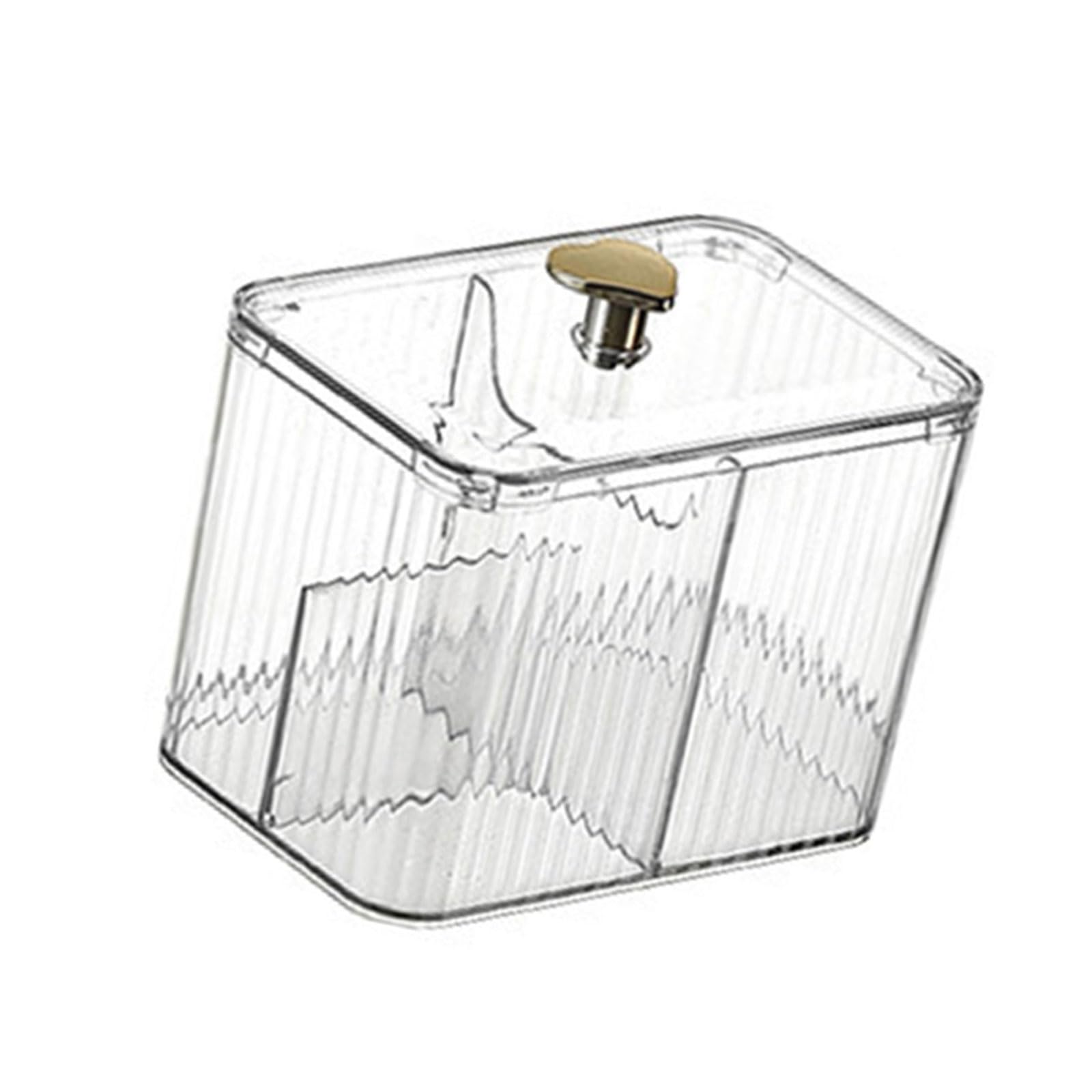 Shurhome Portable Clear Storage Container with Multiple Compartments Cosmetics Holder Jewelry Accessories Organiser Transparency Storage Organiser