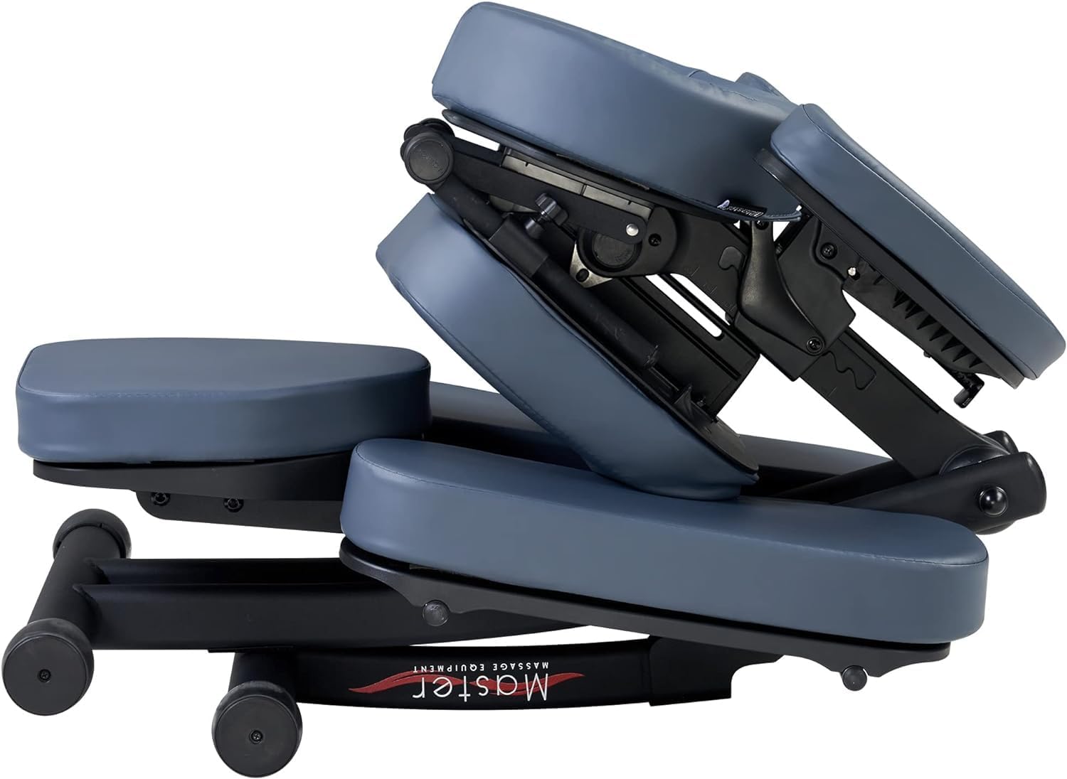 Rio Portable Massage Chair - Royal Blue, Lightweight 24 lbs, Aluminum Foldable Frame, Fully Adjustable (Rio Chair)