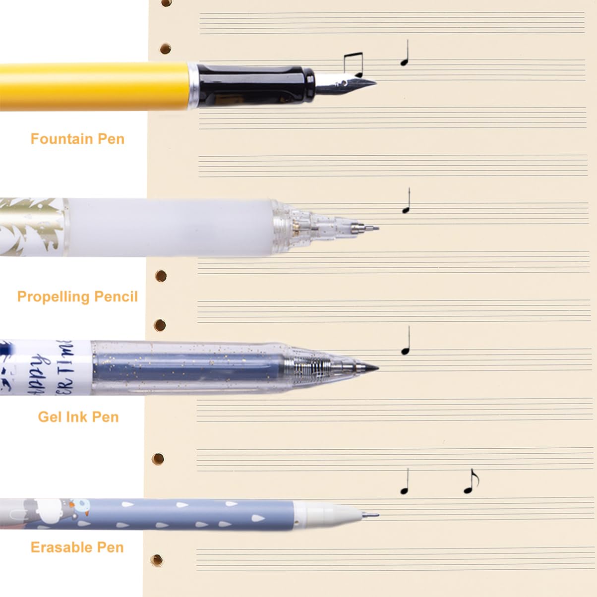 STOBOK Ricarica Per Spartiti Musicali 100 Fogli Carta Manoscritta a Fogli Sciolti 2mm 12 Righe Per Musicisti e Studenti Carta Composizione Musicale