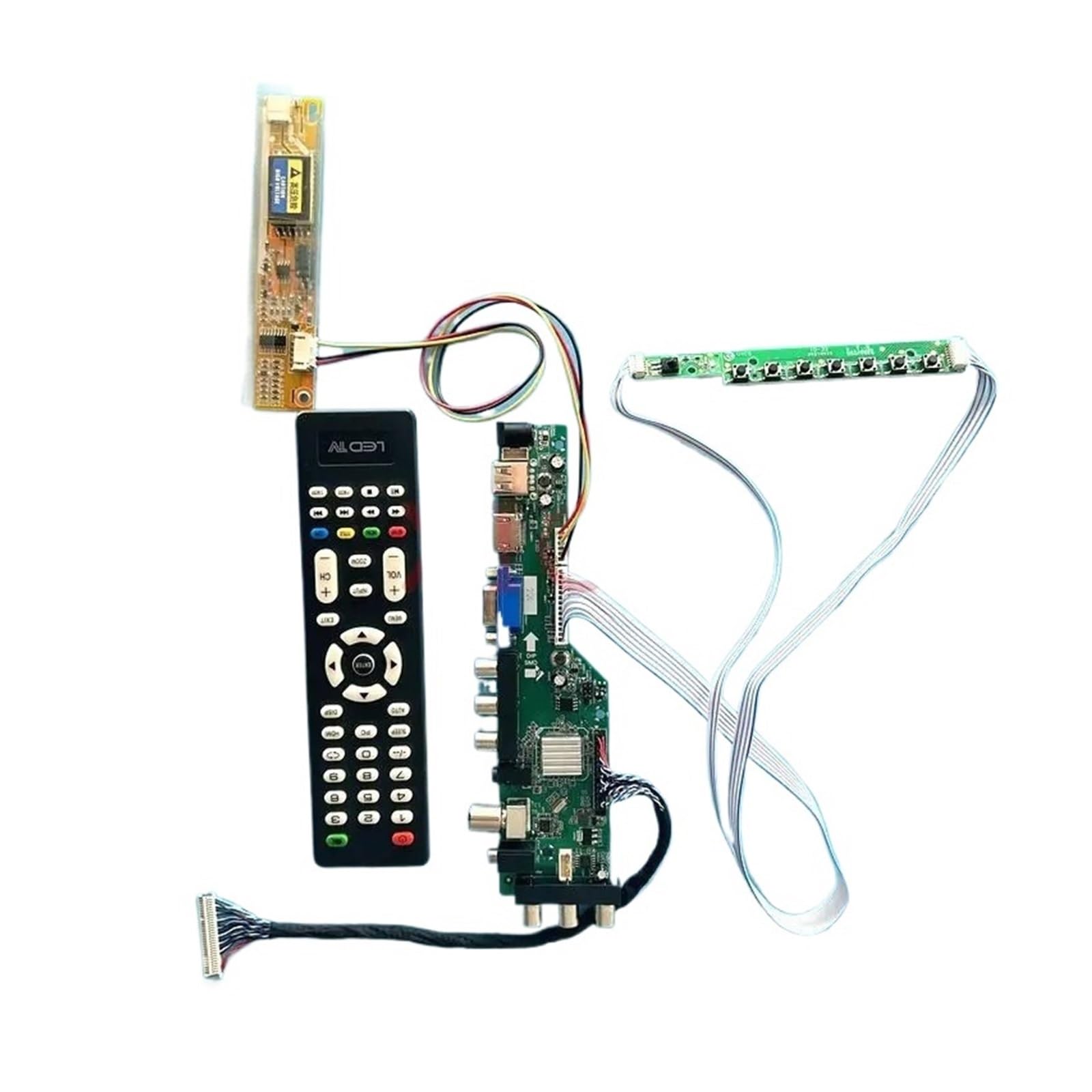 Scheda Driver LCD Adatta HV150UX1 IAUX14 ITUX97C N150U3 Monitor 1CCFL IR + AV + USB + HDMI + VGA 1600 * 1200 30 Pin LVDS Kit Segnale Digitale DVB Accessori For Laptop(For HV150UX1-100)