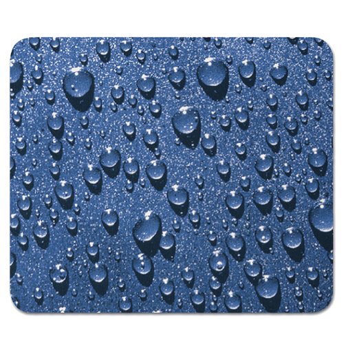 Allsop AL-05494 Canvas Regentropfen Mauspad blau Cover