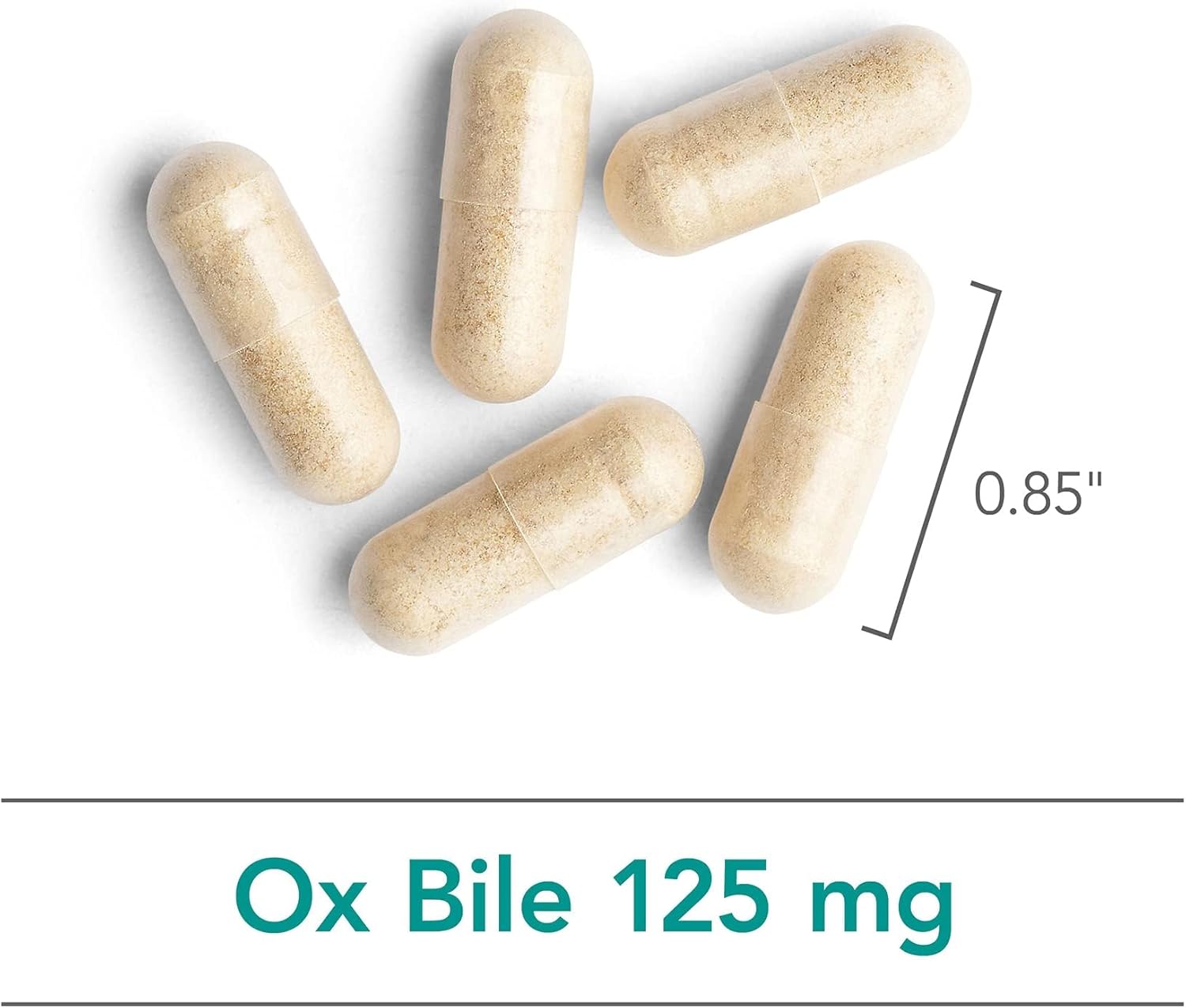 NutriCology Ox Bile 125 mg - Supports Fat Digestion - Delivers 125 mg Concentrated Bile Salts per Serving - Hypoallergenic & Vegetarian - 180 Servings - 180 Capsules - Image 5