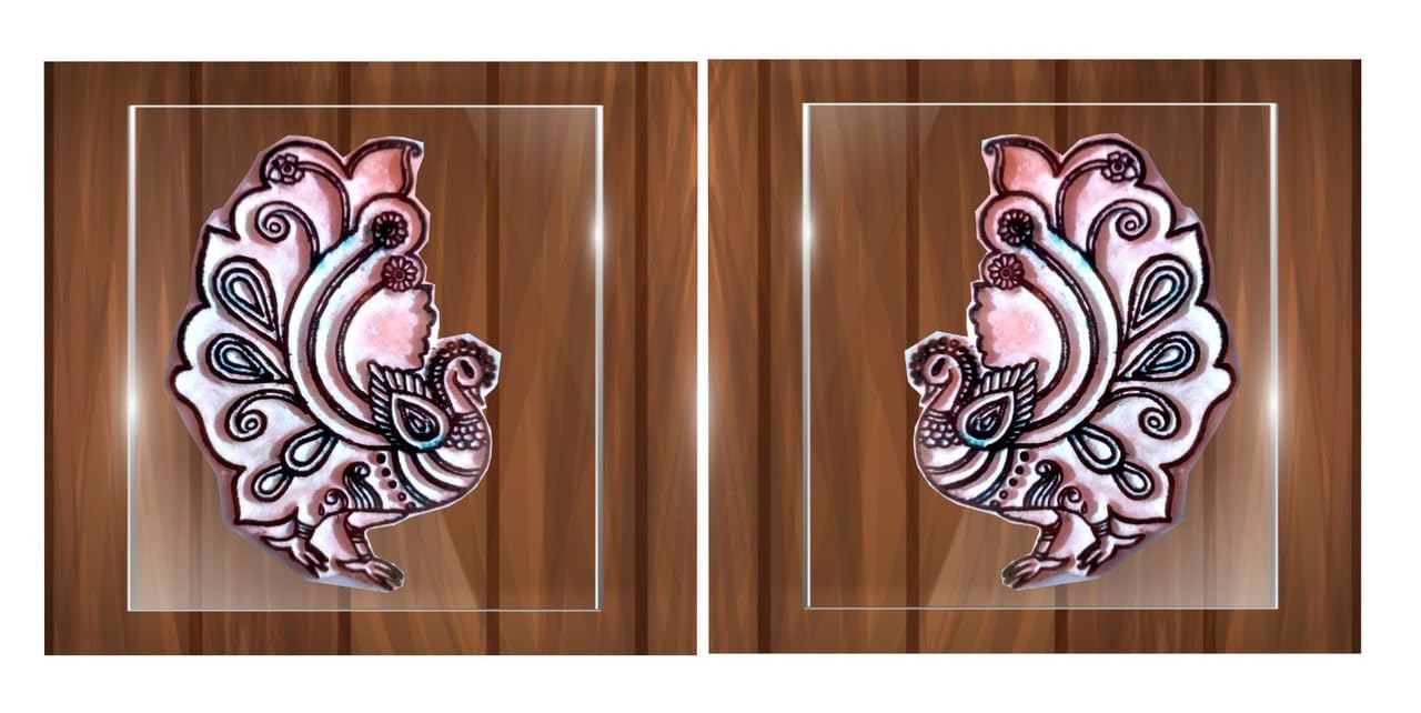 LIPIKA Mehandi Duck Pair Henna Designs Figure Stencil Tools for your Beautiful Moment. It gives you best finishing in short Time on your hands and feet pack of 2 Size 3 X 3 Inch-image-25