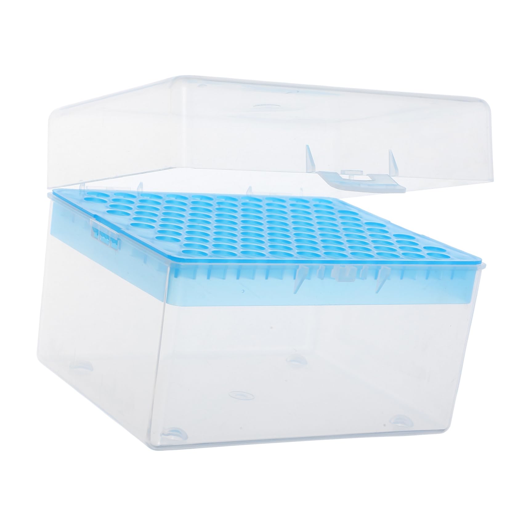 FUNOMOCYA Pipette Accessories 1000ul Pipette Tips Box 100 Positions Rectangular Laboratory Box Easy Insertion Removal