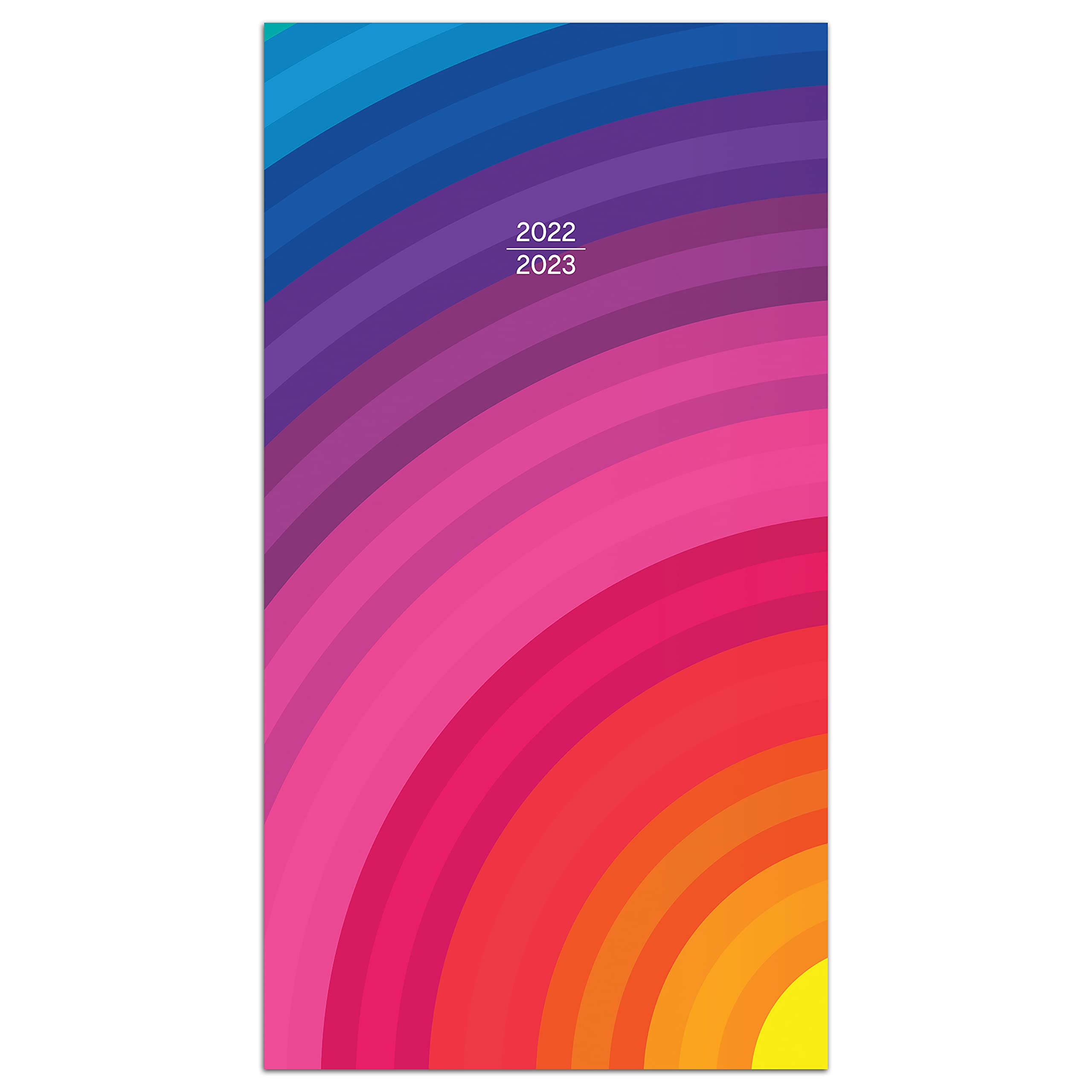 TF PUBLISHING - 2022-2023 Proud Rainbow 2-Year Small Monthly Planner - 2-Page Large Calendar Grid and Lined Notes Section in Back - 24 Month Pocket Calendar for School and Work - 3.5" x 6.5"