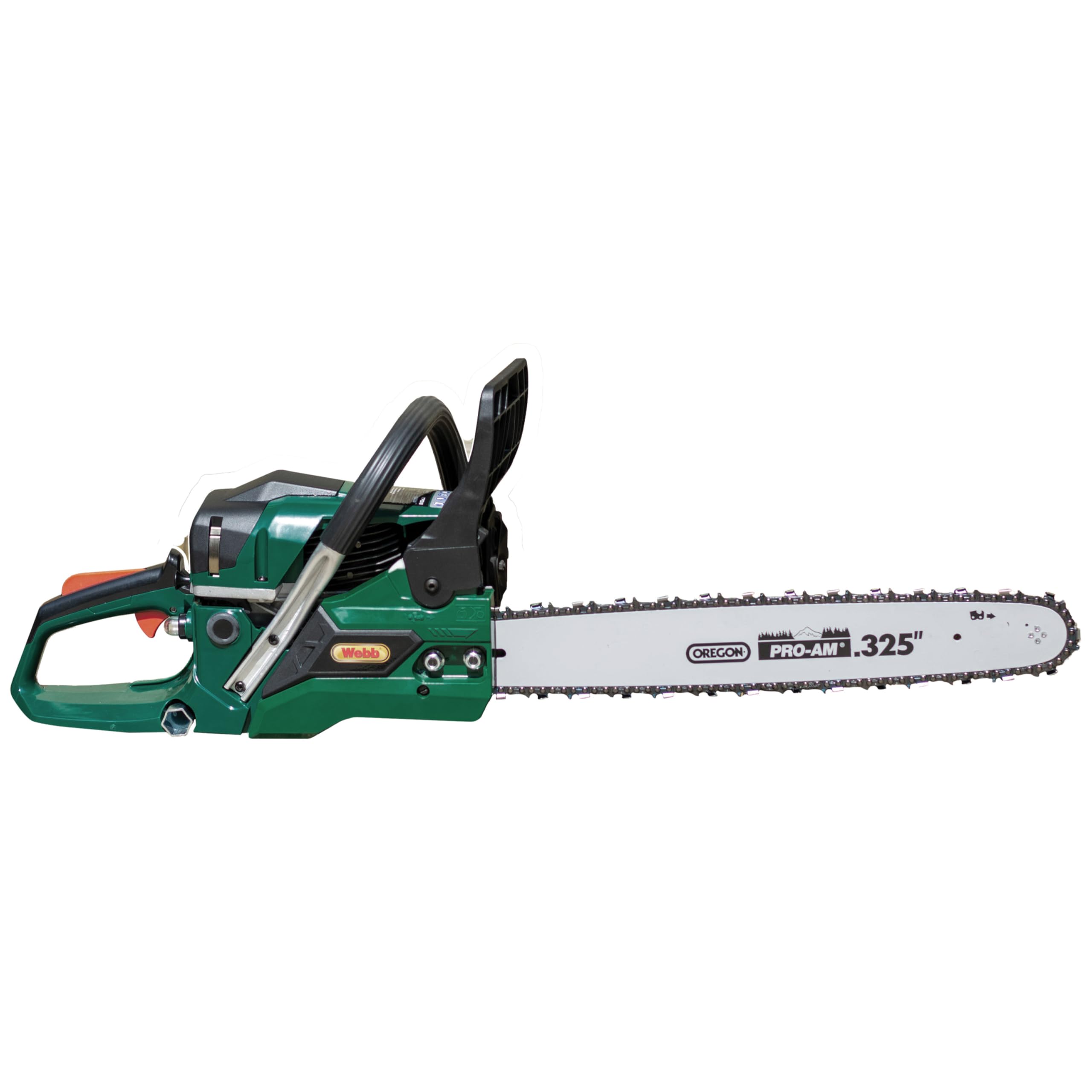 Webb WEPCS18 Petrol Chainsaw 46cm (18") Oregon Bar and Chain, Easy Start 50cc 2 Stroke Engine - 3 Year Guarantee