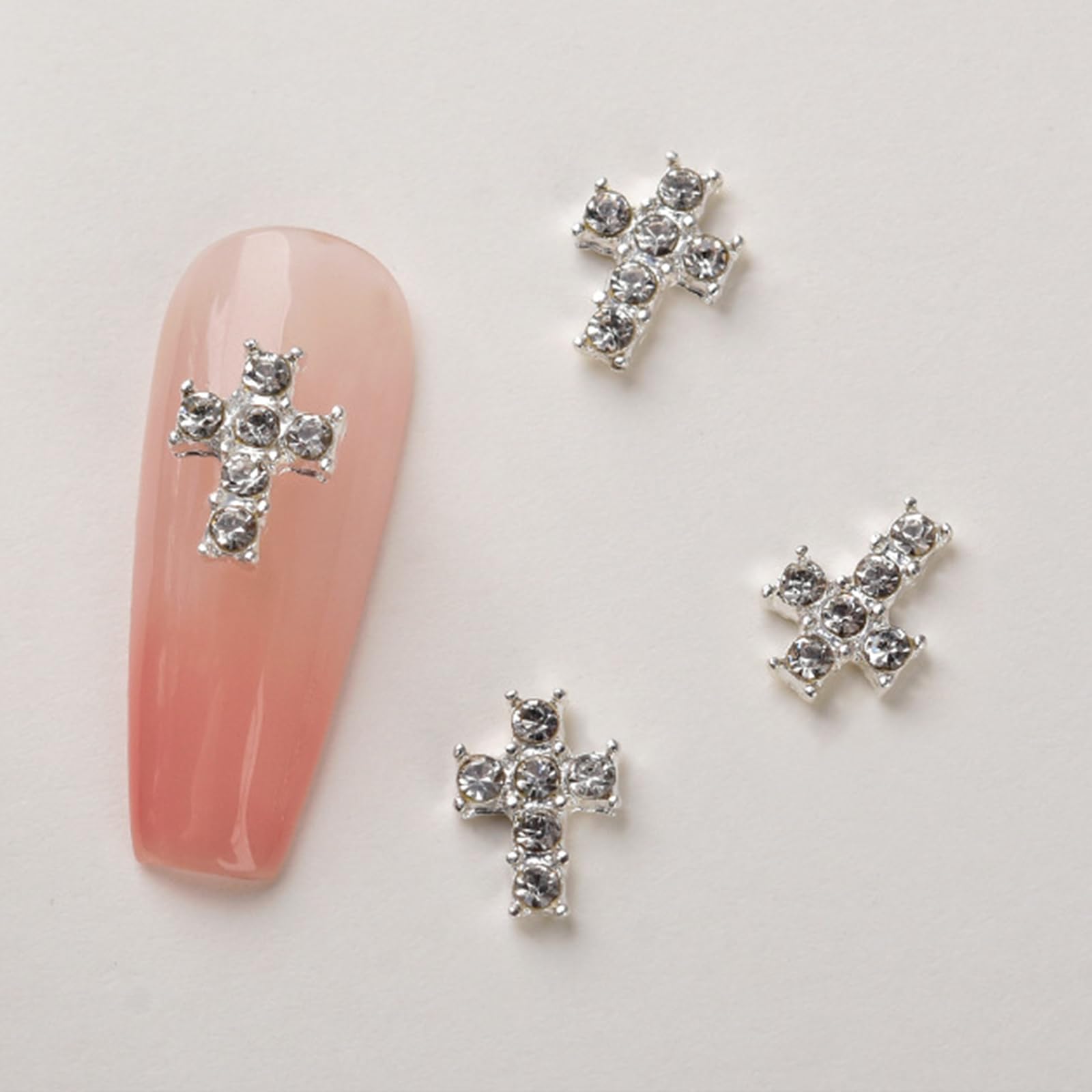 oringnat 10Pcs Retro Charm Alloy Rhinestones Charms Punk Gothic Art Supplies for Acrylic
