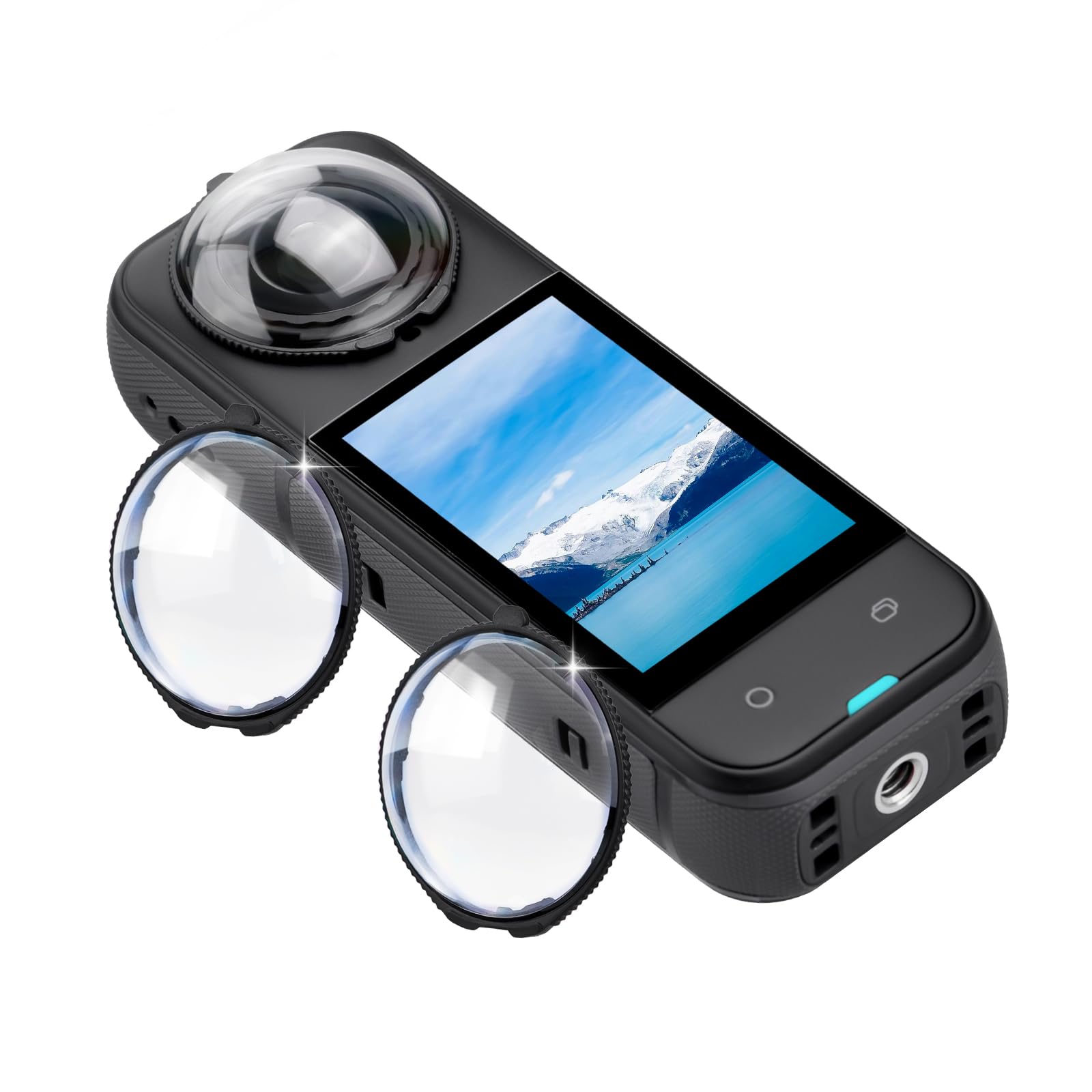 Flymile X5 Premium Lens Guard for Insta360 X5, High Transparency Tempered Glass Lens Protector Cover for Insta 360 X5 Protective Camera Anti-scratch Accessories