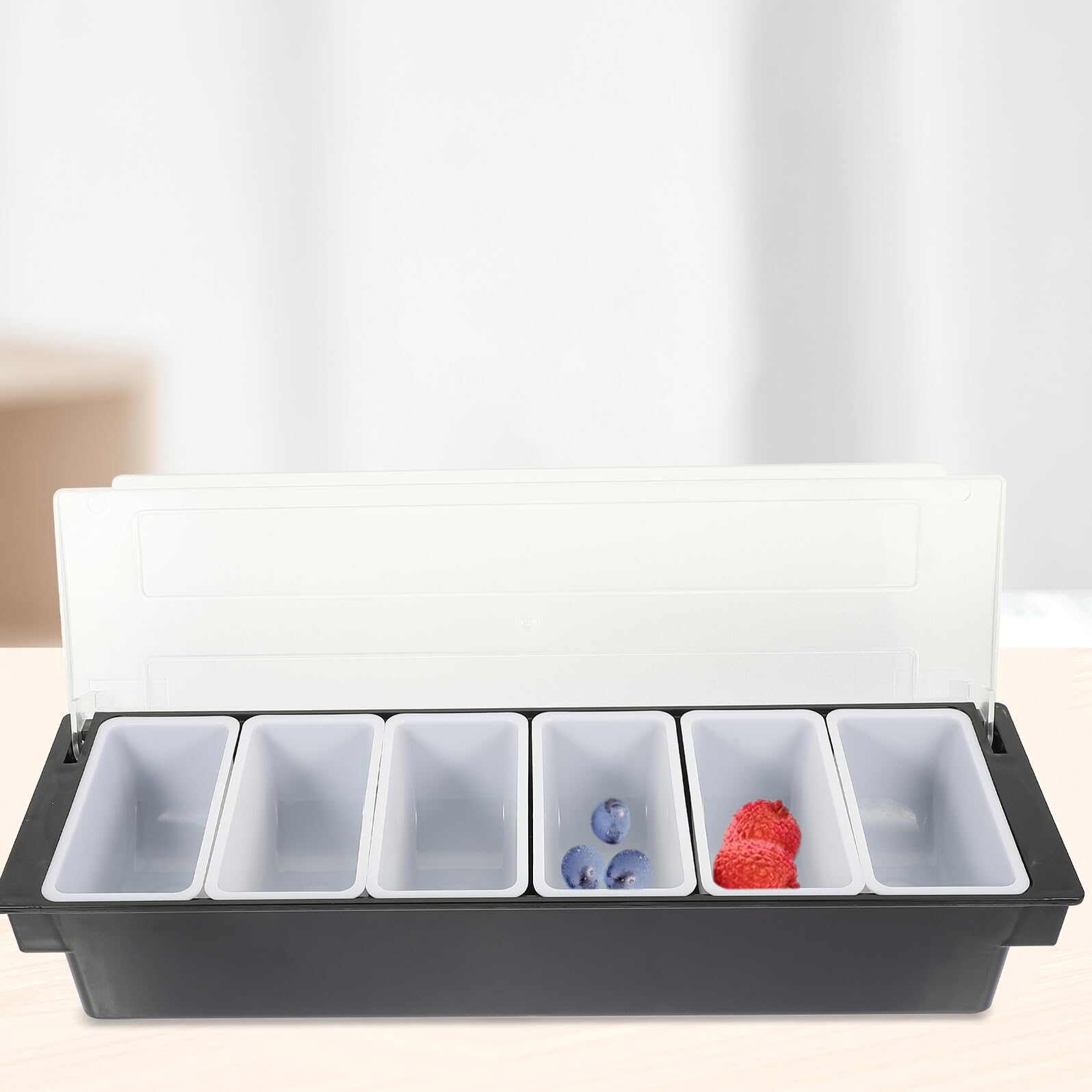 Snack Box con Scomparti Resistente per Snack e Frutta Secca Vassoio Portamerenda Leggero e Durevole per Dessert Noci e Aperitivi per Uso Indoor e Picnic Outdoor