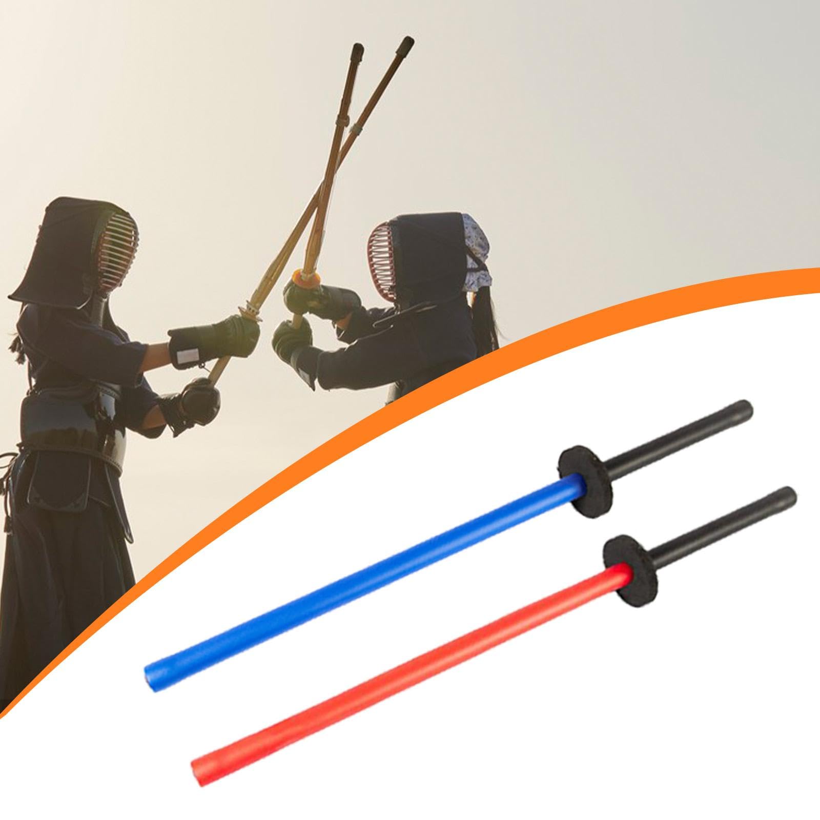 Fenteer Juego de 2 Espadas de Espuma para Entrenamiento de Artes Marciales con Acolchado Grueso