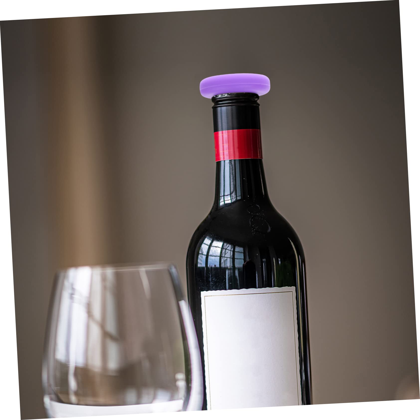 Amosfun 18 Piezas Tapón de Silicona para Botella de Vino Sellado de tapón de Vino Tapones de Vino para Botellas de Vino corchos de Vino tapón Botella Vino petacas de Alcohol tapon de Vino