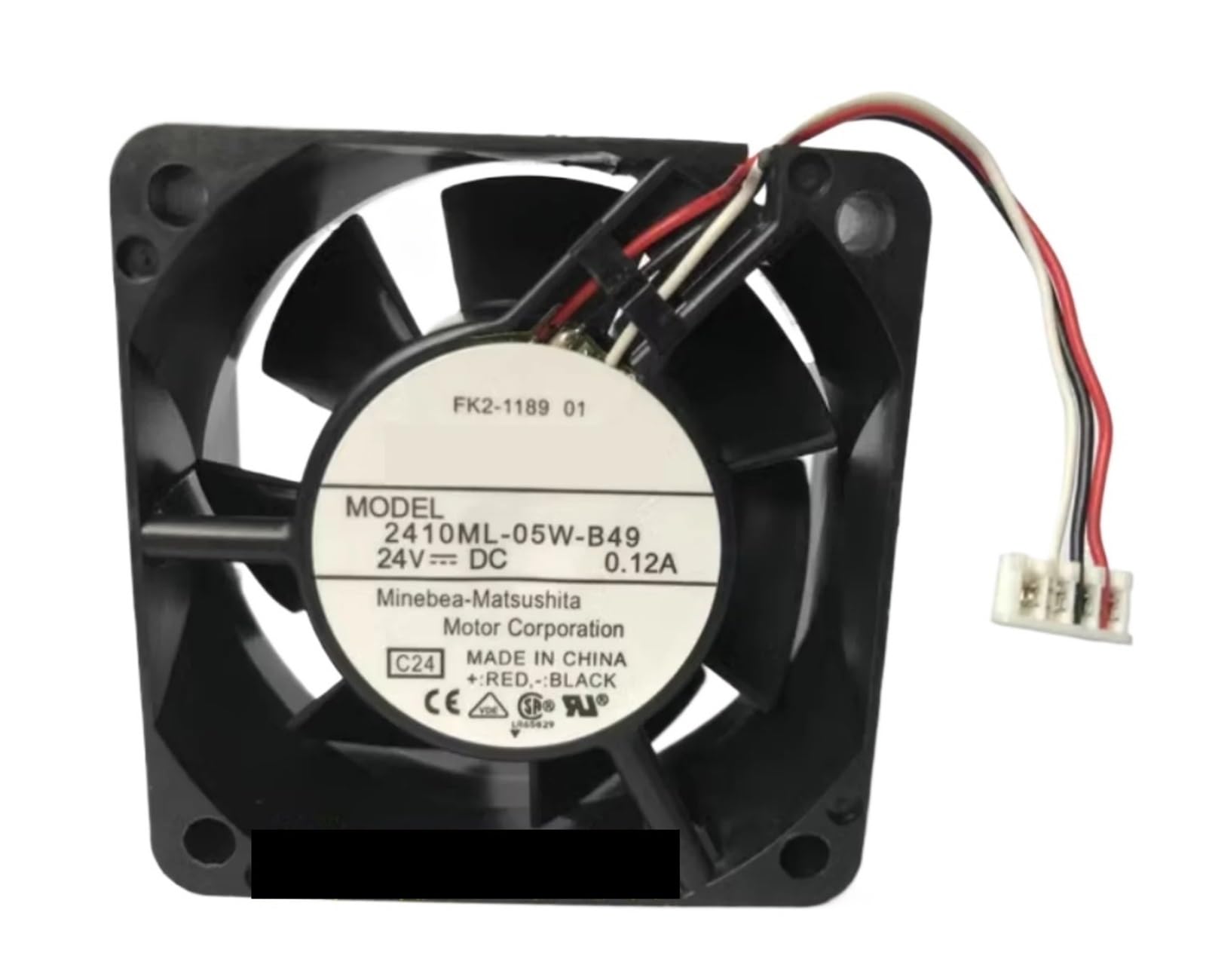 SJJBVPYX NMB6025 2410ML-05W-B49 DC24V 0.12A 6cm three-wire inverter cooling fan