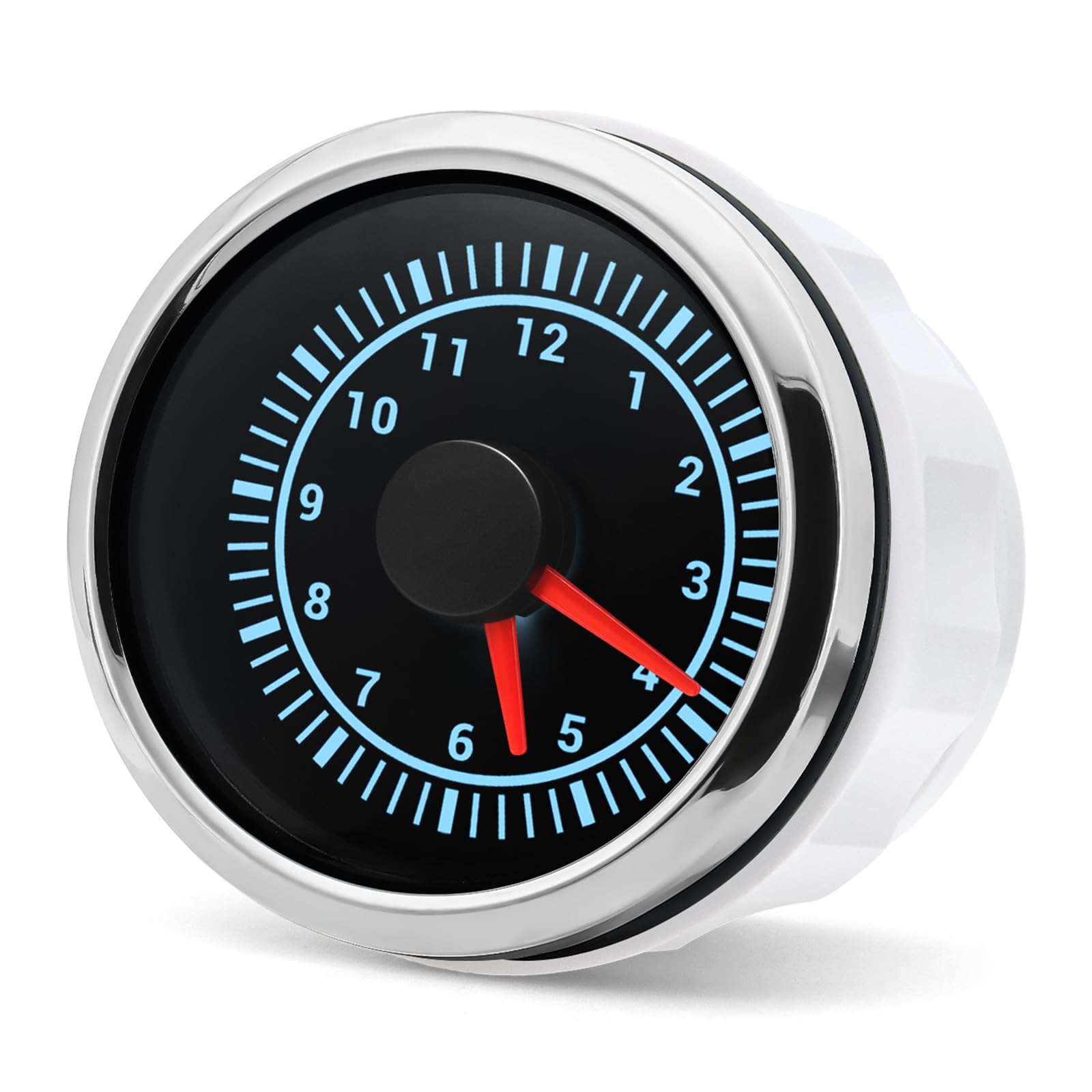 Orologio digitale universale da 52 mm e contatore ore di funzionamento, strumento per cruscotto, 12/24 V, retroilluminazione a 7 colori, per auto, camion, yacht, camper