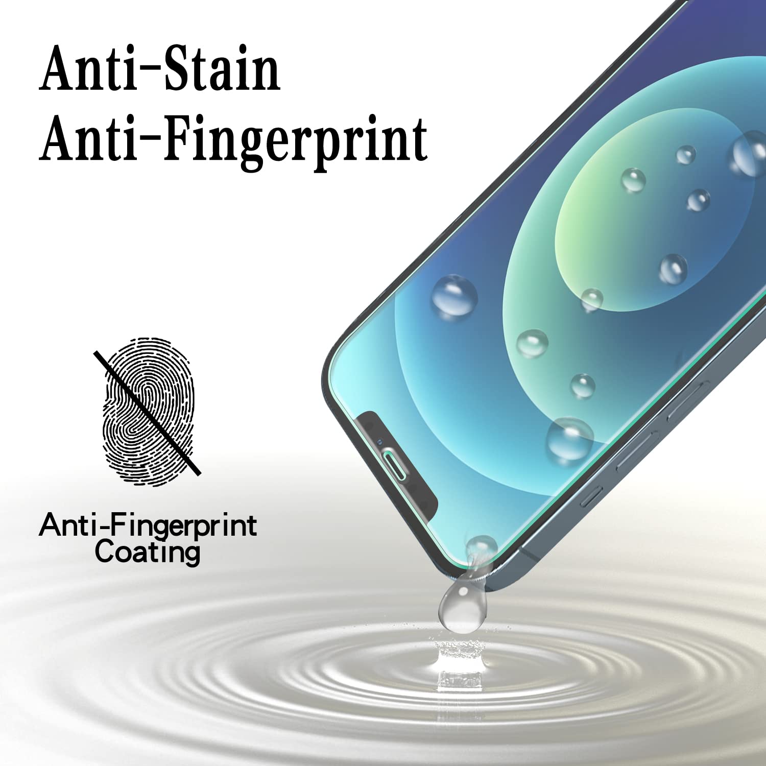 MAYtobe Vetro Temperato Per IPhone 12 Pro Max (2+2): Protezione Schermo E Fotocamera 9H, Anti-impronta, Facile Da Installare - 2