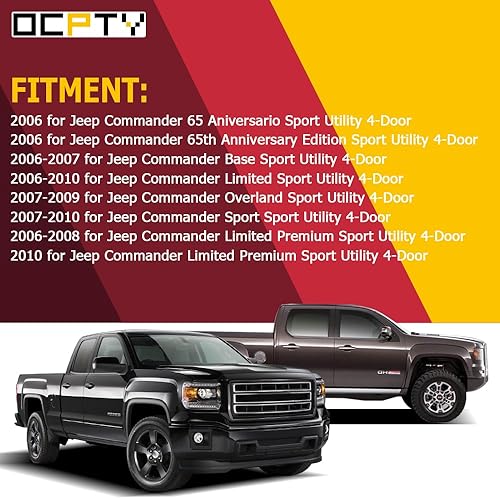 Miniatura 7 de OCPTY Manija de puerta interior del pasajero delantero derecho de repuesto para 2006-2010 para Jeep Commander manija interior de la puerta gris (1