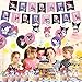 106 PCS Kuromi Birthday Party Decorations My Melody And Kuromi Party Supplies，Includes Happy Birthday Banner, Hanging Swirls, Cake Topper, Cupcake Toppers, Balloons and Stickers