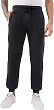 Status Quo Men's Solid Regular Fit Fleece Jogger with Drawstring Waist
