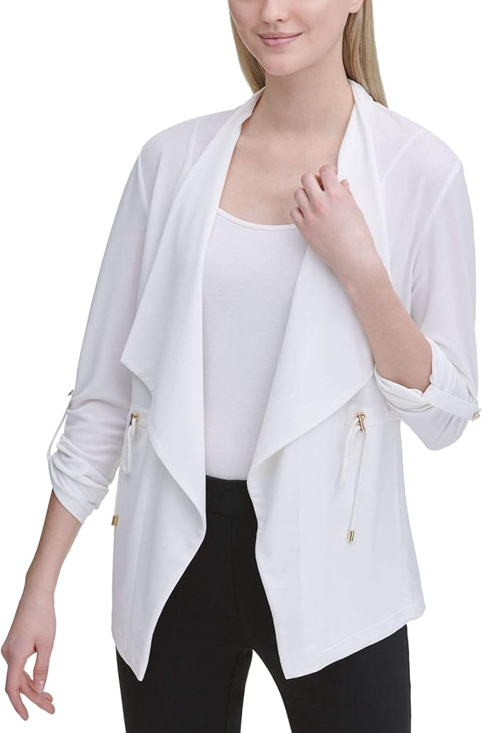 white open blazer