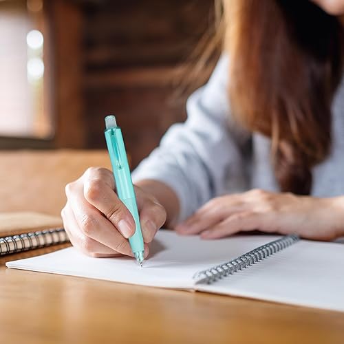 Miniatura 6 de Bolígrafos de gel retráctiles, tinta negra, punta fina de 0.020 in, secado rápido, bolígrafos de bolsillo (paquete de 6 unidades)