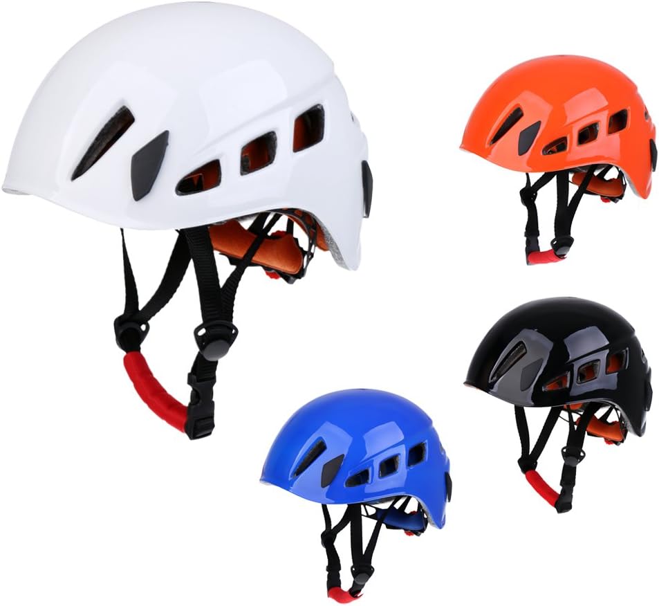 Tachiuwa Climbing Helmet - Adult Hiking Climbing Caving Work Helmet, White : Sports & Outdoors