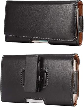 PU Leather Cell Phone Belt Holster Pouch Holder with Swivel Belt Clip Case for iPhone 15 Pro Max Samsung Galaxy S25 Plus S24 Plus S23 Plus S23 FE S22 Plus S21 S20 FE A15 A54 A53 A52 Google Pixel 7 6