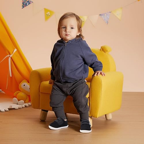 Vista 2 de Tenis antideslizantes para los primeros pasos, bebés, niños y niñas de 6, 9, 12, 18 y 24 meses