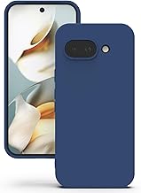 YATWIN Google Pixel 9A Case, Soft Silicone Case with Precise Cutouts for Camera, Ultra Thin Design, 360° Protection Raised Edges - Blue