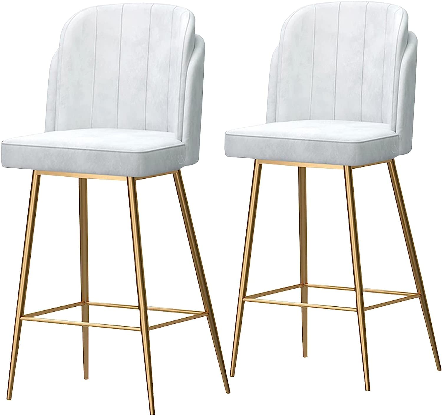 Chaises d'appoint rembourrees et tabourets de cuisine en velours