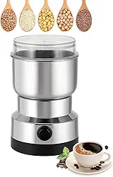 Moedor Elétrico De Café E Grãos Inox 200W Premium Triturador Multiuso Portátil Compacto Para Temperos Especiarias Sementes Ervas Nozes Café Moagem Rápida E Uniforme Fácil De Limpar