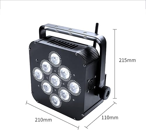 Miniatura 5 de Luces DJ DMX activadas por sonido, 6 x 18 W RGBW 6 en 1 DMX recargable LED par luz con 16.7 millones de cambios de color y 4 modos de control, para