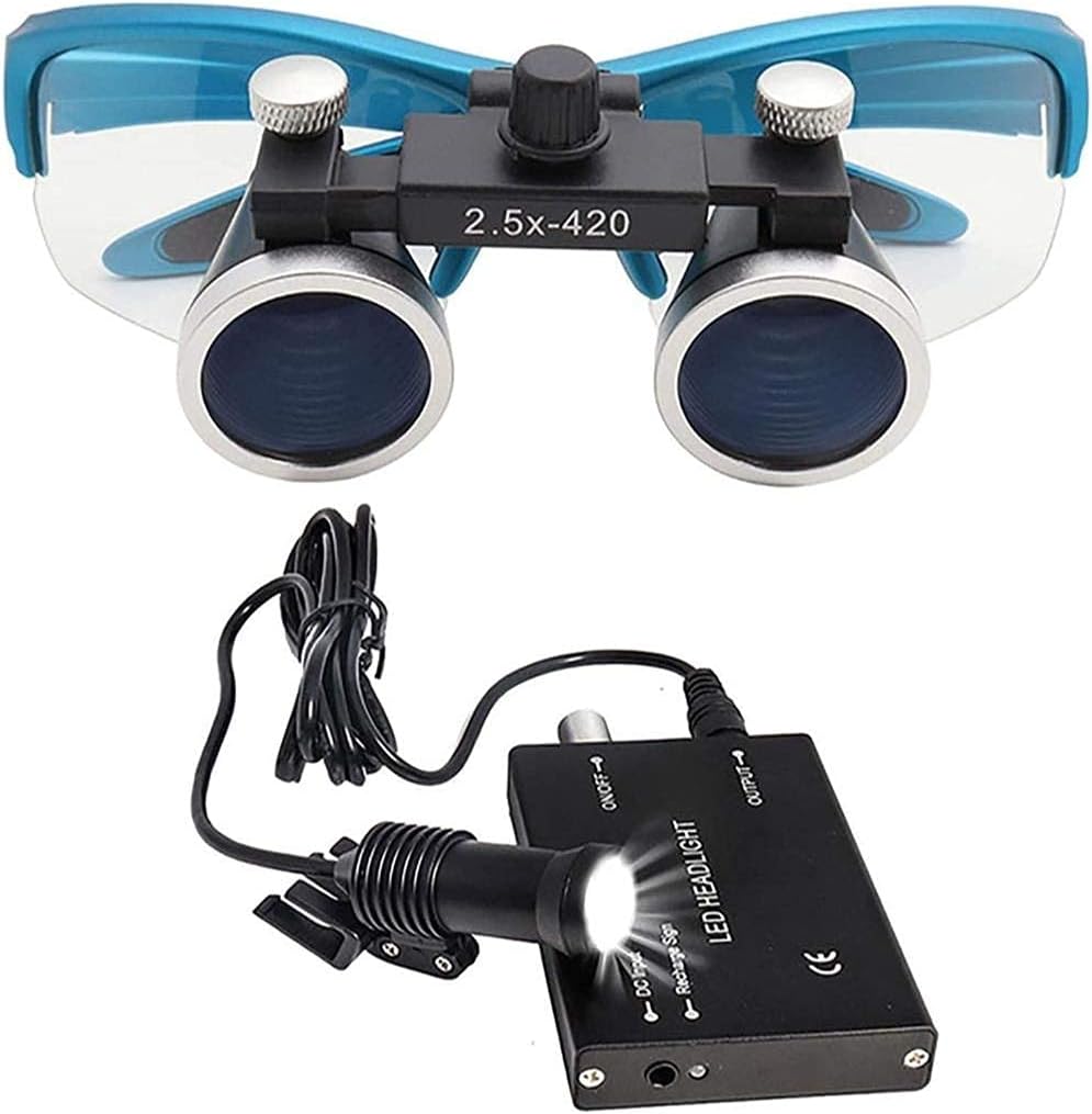 Dental Loupes, Head MountLighted Magnifying Glasses