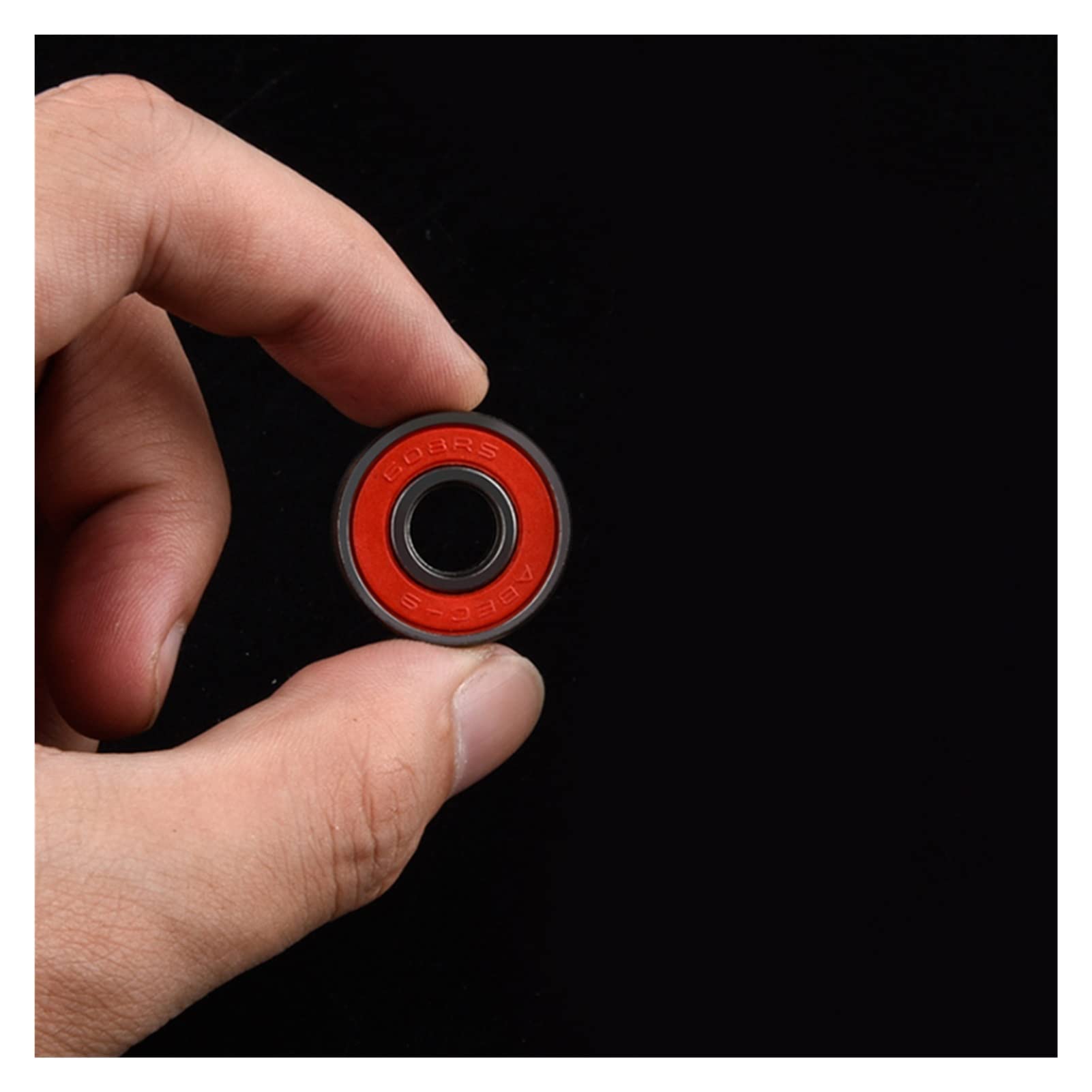 SUOFEILAIMU 20Pcs ABCE-11 608 Skate Scooter Skateboard Wheels Spare Bearings Ball Roller Precision Shafts Bearing 608RS (Color : Red, Inner Diameter : 8mm)
