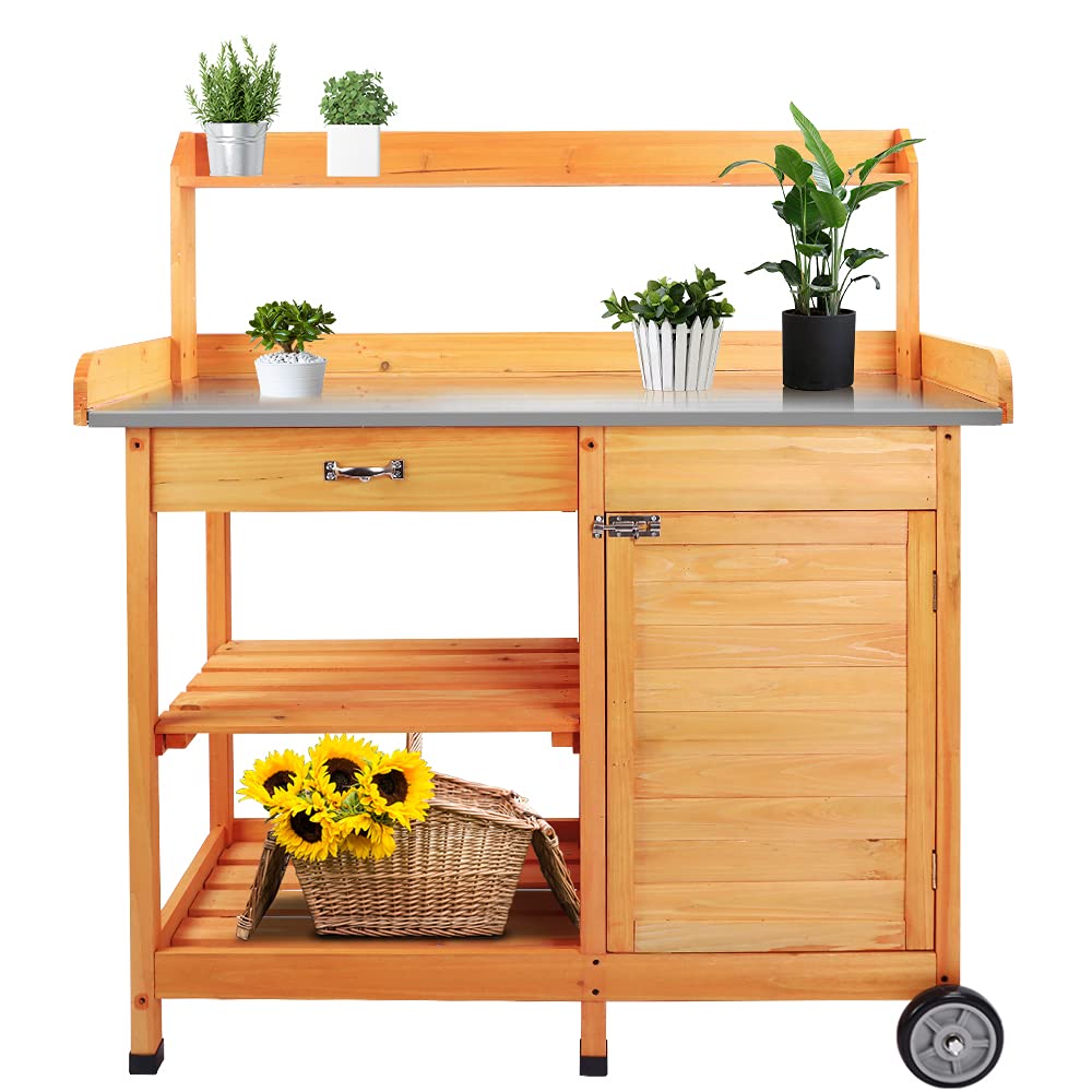 Buy ToteBox Potting Bench, Potting Bench Table Garden Outdoor Work