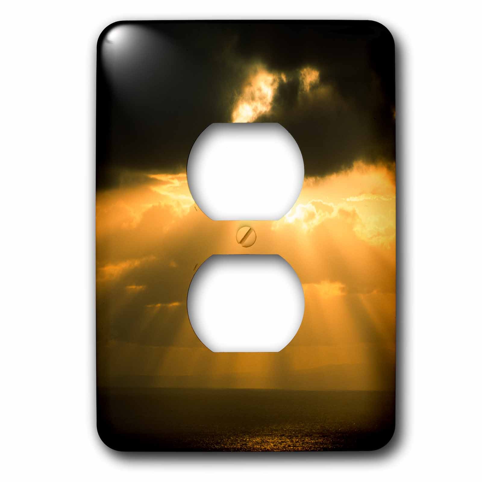 Plaque de prise Hawaiian Sunset 3dRose lsp_205350_6 double pour deco exotique