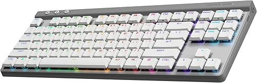 Miniatura 10 de Logitech G515 Teclado inalámbrico para juegos TKL, LIGHTSYNC RGB, diseño delgado Tenkeyless, teclas PBT Double-Shot, interruptores mecánicos