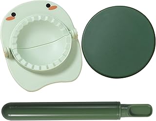 Dumpling Maker 3PCS/Set Food Grade Dumpling Wrappers with Skin Presser and Rolling Pin Ergonomic Manual Gyoza Wrappers Dum...