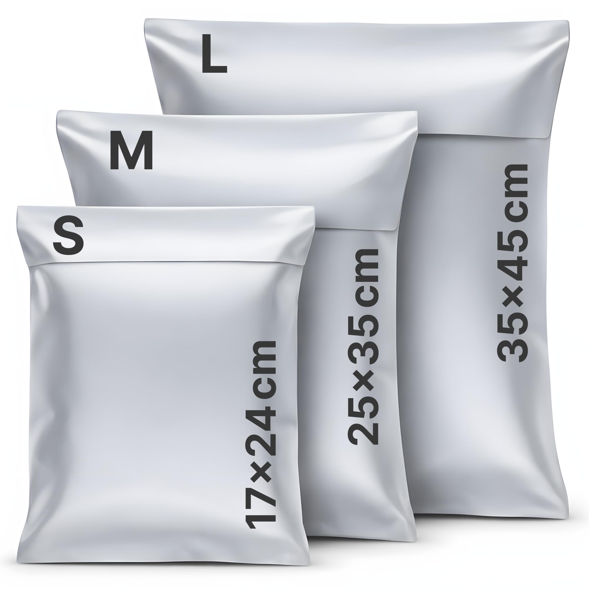 Pack de 30 bolsas para envíos 10S, 10M, 10L | Sobres de envío para ropa | Embalaje para paquetes Vinted, Wallapop y más | Bolsas resistentes para mensajería