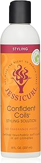 Jessicurl, Confident Coils Styling Solution, No Fragrance, 8 Fl oz. Curl Defining Cream for Humidity Control and Frizz Control, Curly Hair Products, Styling Cream