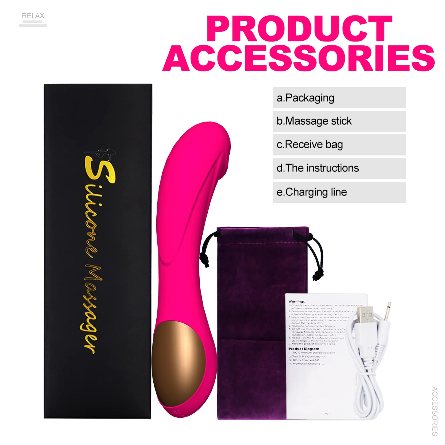 Vibromasseur pour Femme,Clitoridien Puissant Silencieux Point G Vibrateur Sexuel Masseur,12 Mode Vibration Silicone Ultra Puissance USB Rechargeable Sex Toýs pour Femme Couples (rose rouge)