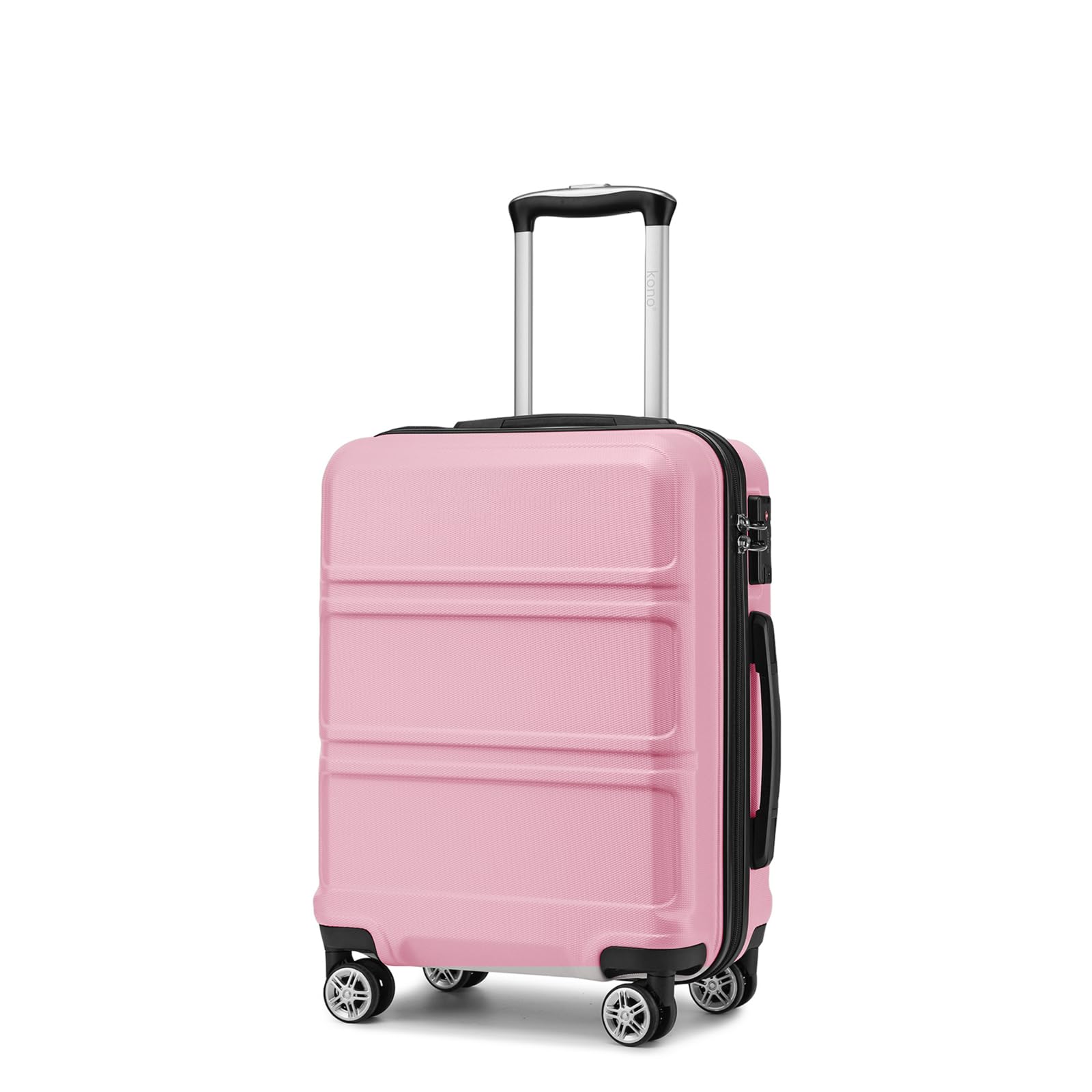 KONO Koffer Leichter ABS+PC Hartschalenkoffer mit TSA-Schloss Reisekoffer mit 4 Rollen Rollkoffer