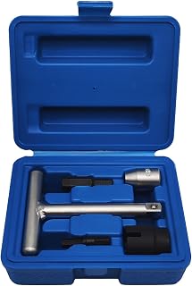 5Pcs 1/4" & 3/8" Oil Service Set for Plastic Oil Drain Screws Disassembly kit, T-handle Oil Drain Screws Removal Tool Kit, Oil Drain Screws Remover