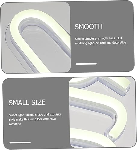 Miniatura 6 de DOITOOL Luz de gesto de victoria, luz de neón para mesita de noche, letreros de pared de neón para dormitorio, lámpara de atmósfera de neón, luz en