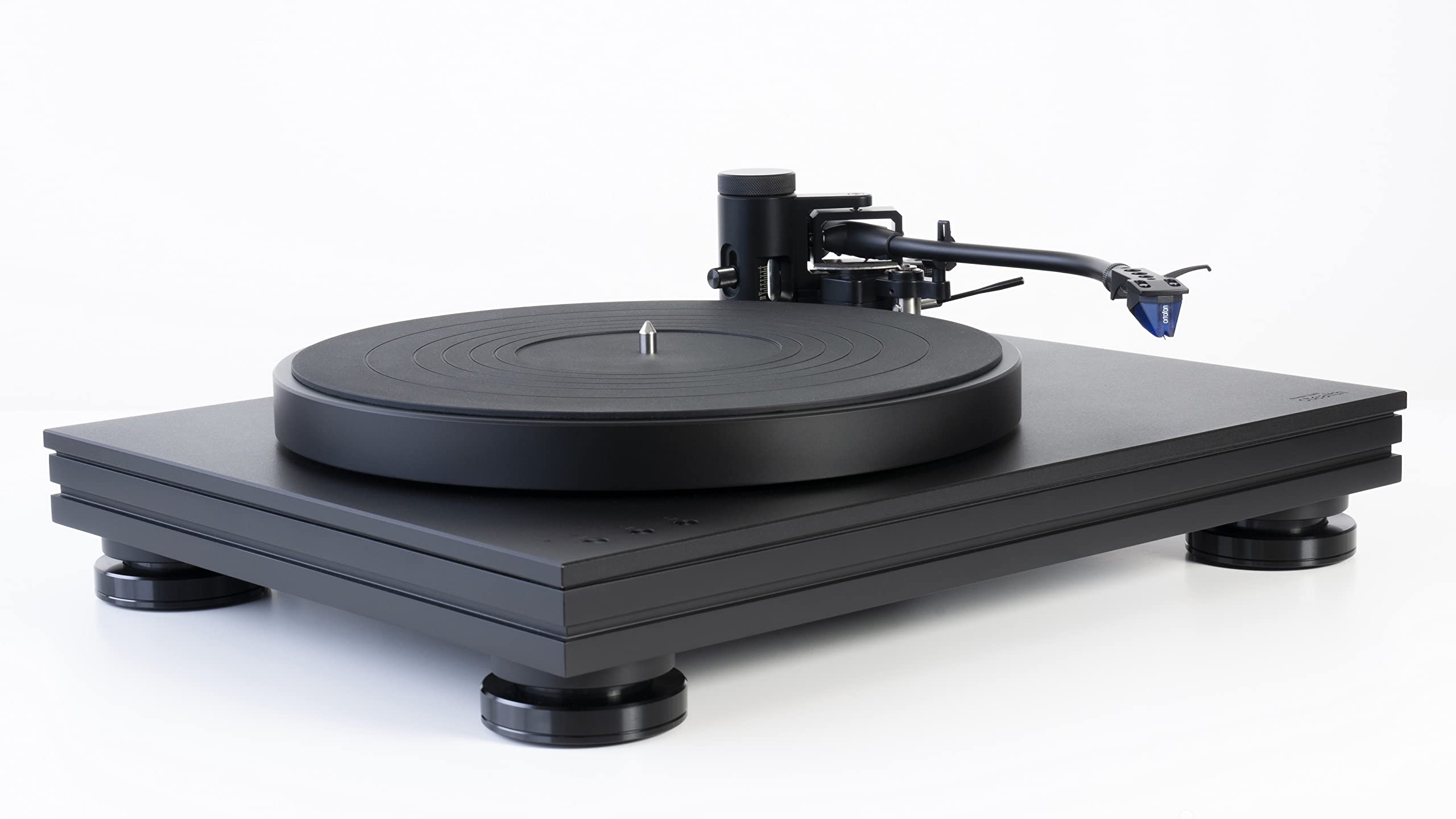 Music Hall Stealth 3-Speed Direct-Drive Audiophile Turntable with a Unique Multi-Layer Plinth Design | Pre-Mounted Ortofon 2M Blue Cartridge | 9" S-Shape Tonearm w/Detachable Headshell | - Image 2
