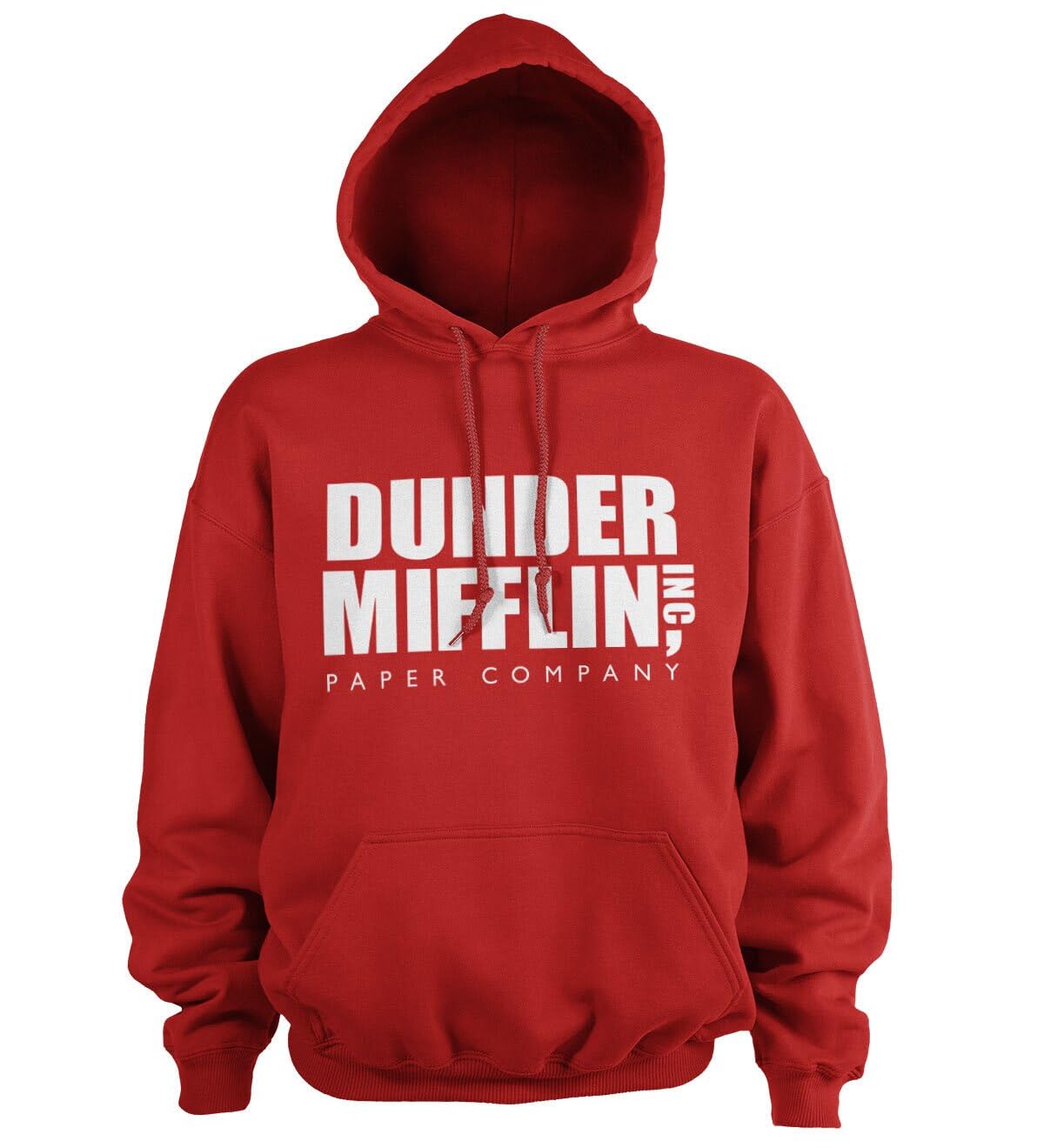 The Office Officially Licensed Dunder Mifflin Hoodie (Red), Large