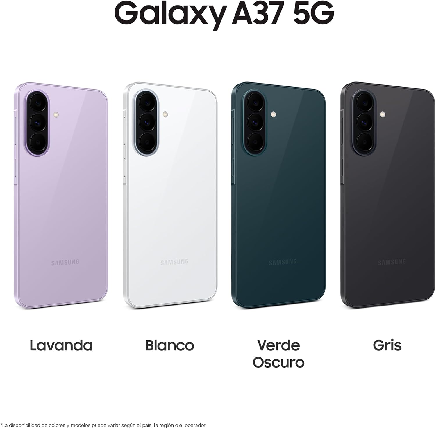 Samsung Galaxy A37 5G, 256GB, Móvil Fino con IA, 8GB, Gran Angular 50MP, Autonomía 2 Días, Batería 5000 mAh, IP68, Garantía del Fabricante 3 Años + 1 Año Extra, Color Verde Oscuro (Versión Española) 3
