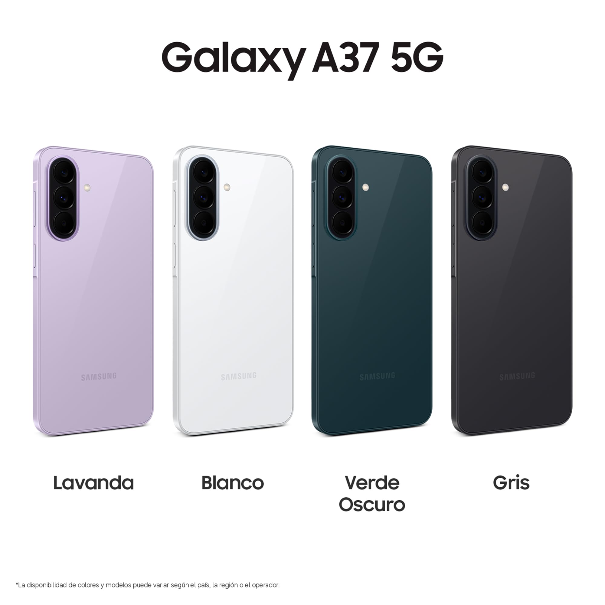 Samsung Galaxy A37 5G, 256GB, Móvil Fino con IA, 8GB, Gran Angular 50MP, Autonomía 2 Días, Batería 5000 mAh, IP68, Garantía del Fabricante 3 Años + 1 Año Extra, Color Verde Oscuro (Versión Española)