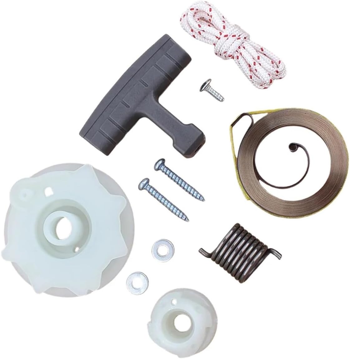 Recoil Starter Pulley Spring Rope Kit Fit For 137 142 240 235 236 Chainsaw 530071966 530021180 530059677 530 04 20-95